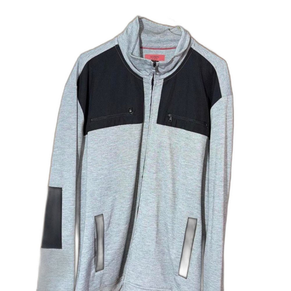 Men's Alfani Grey and Black Jacket sx XL